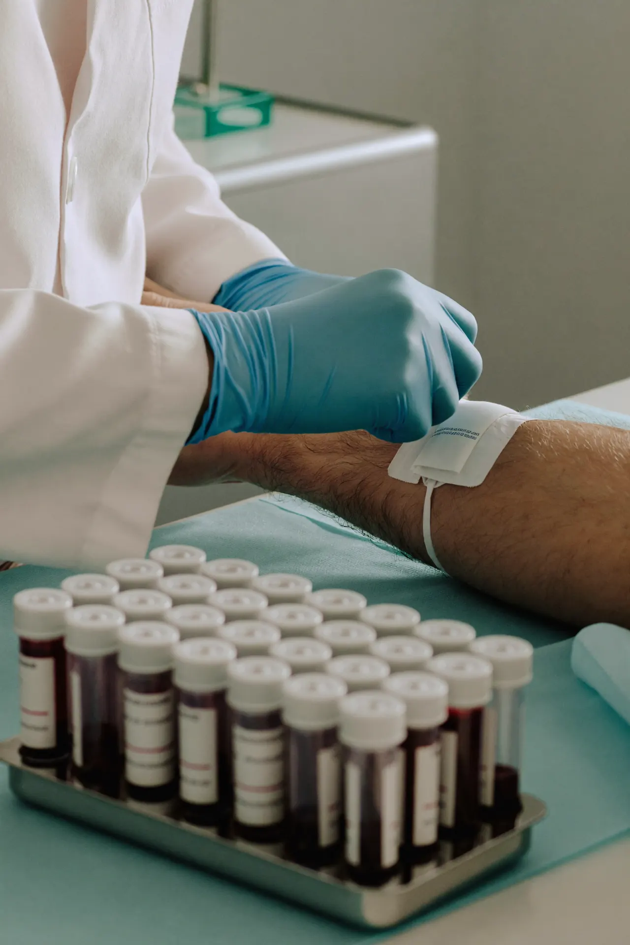 Blood collection at an accredited pathology centre